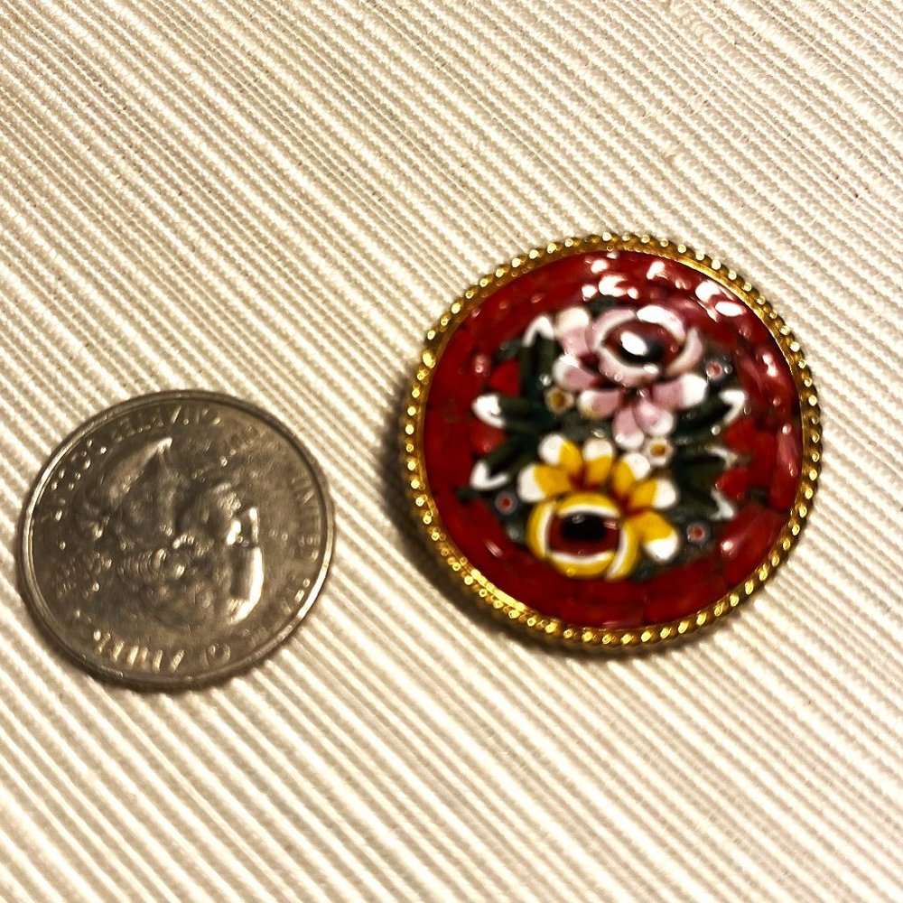 Vintage Mosaic Brooch